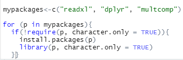 R packages