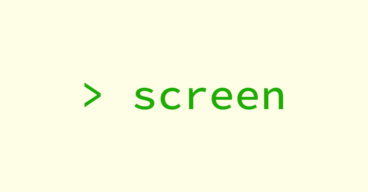 screen