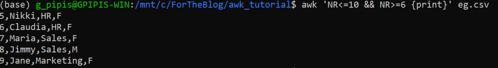 AWK Tutorial for Data Scientists and Engineers 2